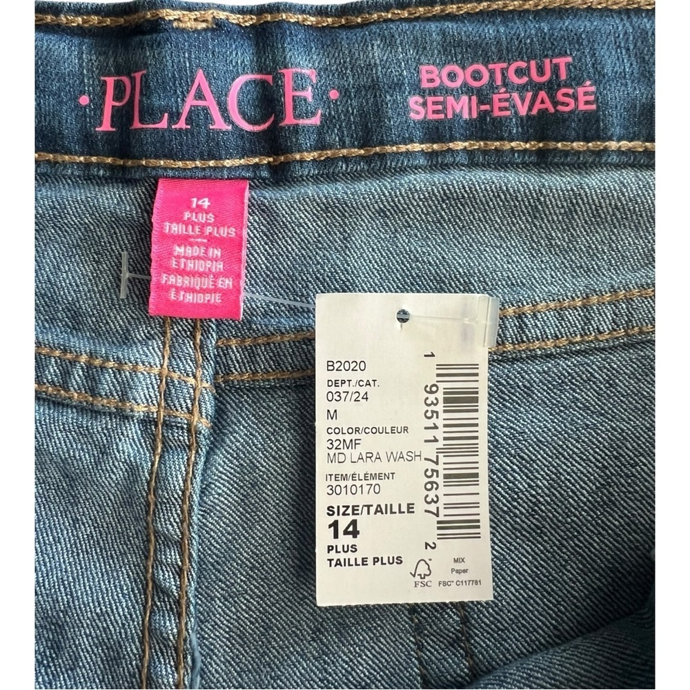 NWT Children’s Place Bootcut Semi-Evase Jeans Size 14 plus - Picture 3 of 3